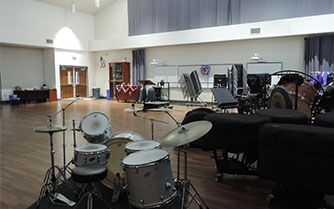 Although band students may occasionally occupy the practice room for special circumstances, the room sits empty during ac lab most of the time because there are no staff members available to monitor the room.