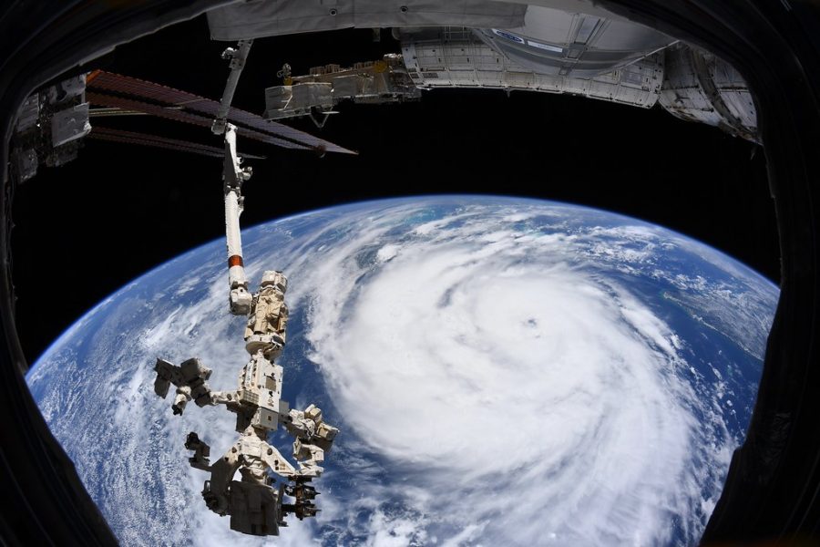 Hurricane Ida seen from space, showing how massive the storm was right before making landfall in Louisiana on Aug. 29, 2021.