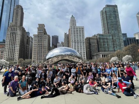 During their trip to Chicago, The North and Northeast bands did lots of sight-seeing in the city. This includes going to new restaurants, looking at entertaining attractions as well as seeing famous landmarks like the Cloud Gate.