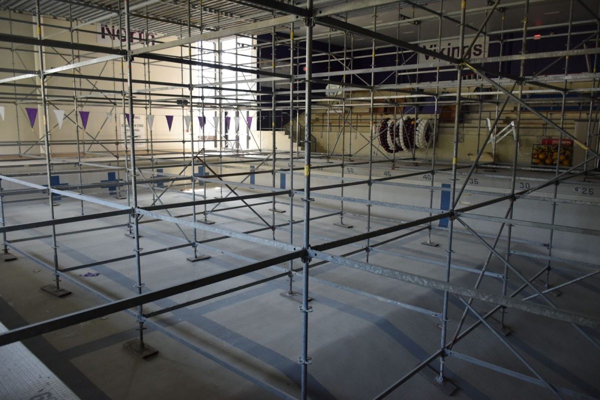 The pool is one of the many construction projects being implemented at Parkway North. “I think the tile floor definitely needed improvement because of it being so unappealing and old,” said junior Kane Powell. “I also think we need new blocks because we've had one in the past break and they aren't great diving off of it, so I feel like new ones are much needed.”